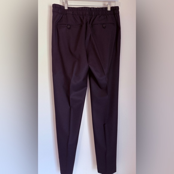 NWOT BANANA REPUBLIC MENS NAVY VITALE B FLANNEL 120’s 💯WOOL DRAW STRING PANTS M - Picture 4 of 7